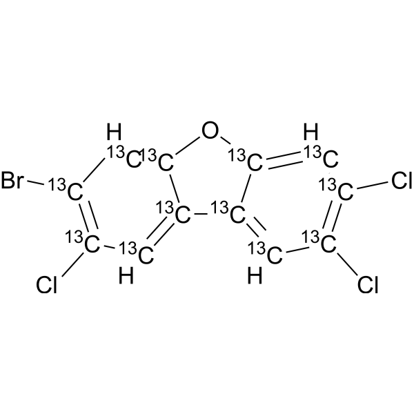 3-Bromo-2,7,8-trichloro dibenzofuran-13C12